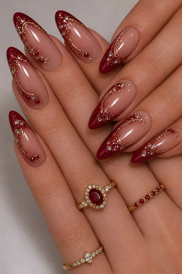 32 طرح ناخن برای عروسی | انتخابهایی که از مد نمیافتند! 35 Wedding nail designs 25