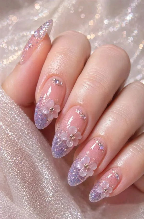 32 طرح ناخن برای عروسی | انتخابهایی که از مد نمیافتند! 8 Wedding nail designs 29