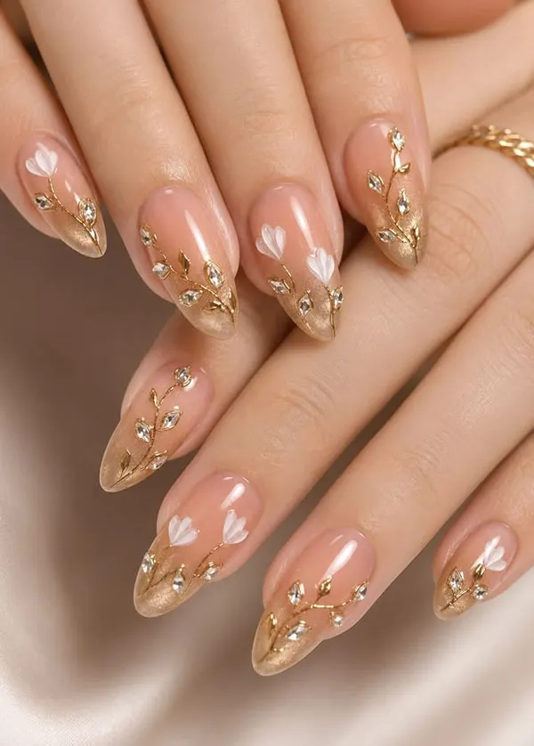 32 طرح ناخن برای عروسی | انتخابهایی که از مد نمیافتند! 6 Wedding nail designs 3