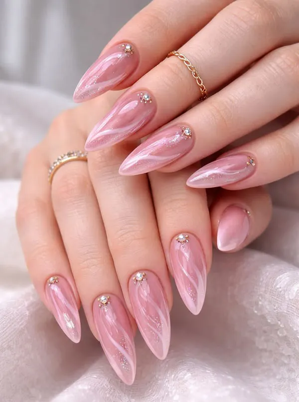 32 طرح ناخن برای عروسی | انتخابهایی که از مد نمیافتند! 27 Wedding nail designs 32