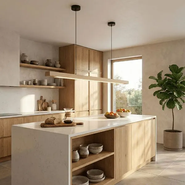 White and brown cabinets 33