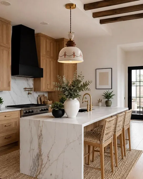 White and brown cabinets 34