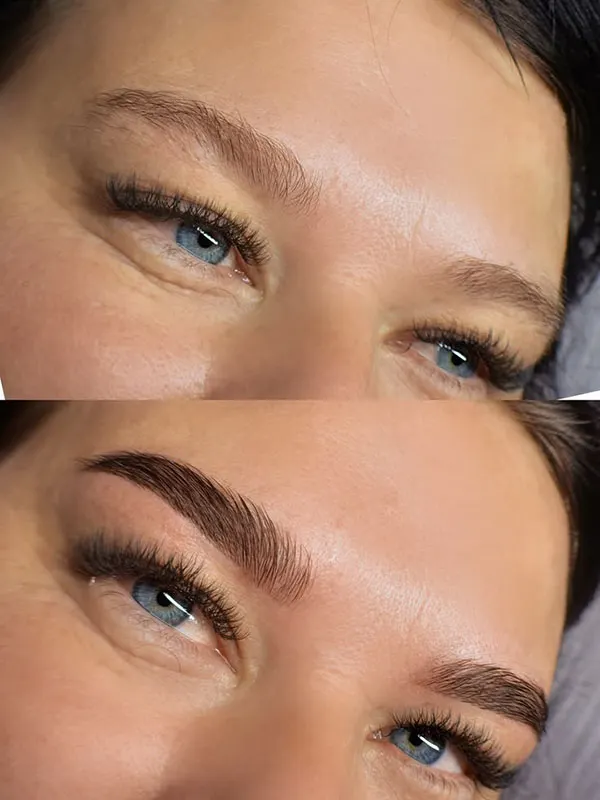 Wide and short eyebrow model 13