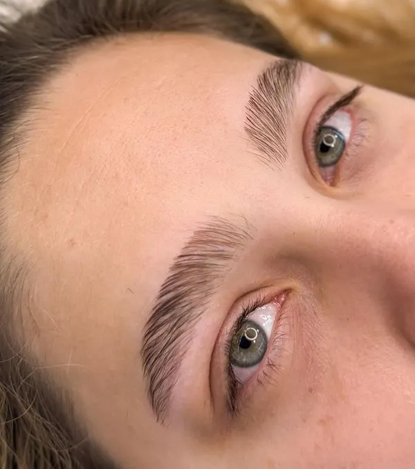 Wide and short eyebrow model 14