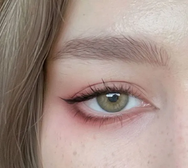 Wide and short eyebrow model 25