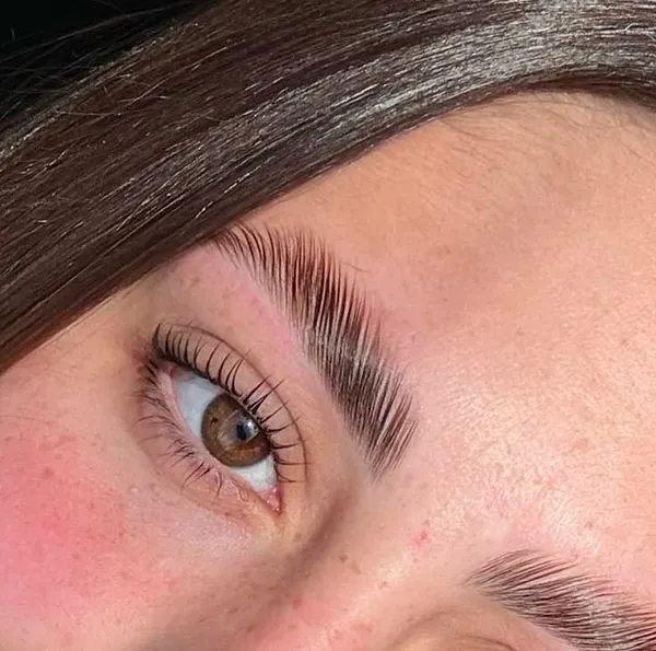 Wide and short eyebrow model 8