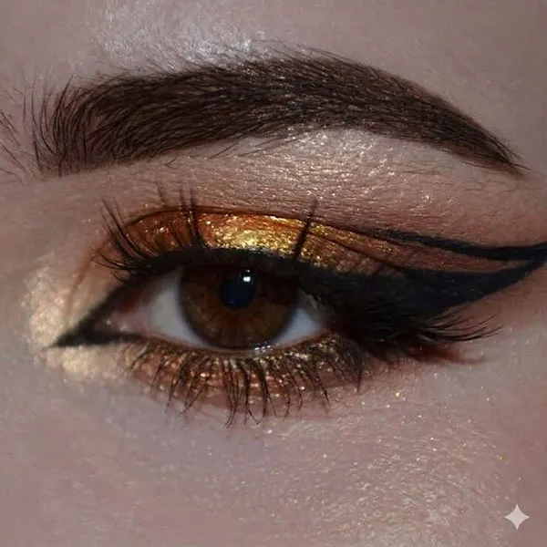 Womens Khaleeji style eye makeup 13