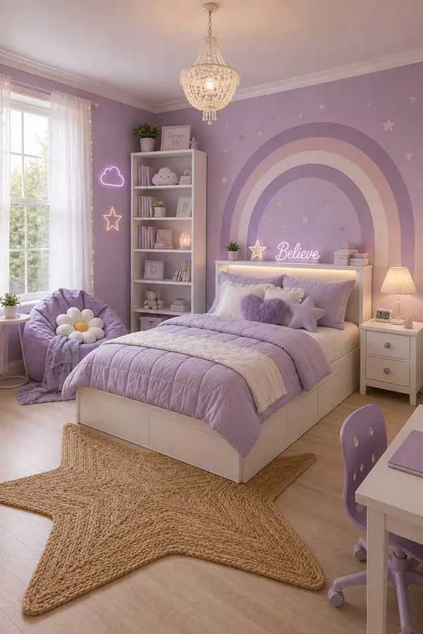 رنگ اتاق خواب دخترانه 2026؛ شیکترین رنگها و ترکیبهای جدید! 6 2026 Girls Bedroom Color Trends 2
