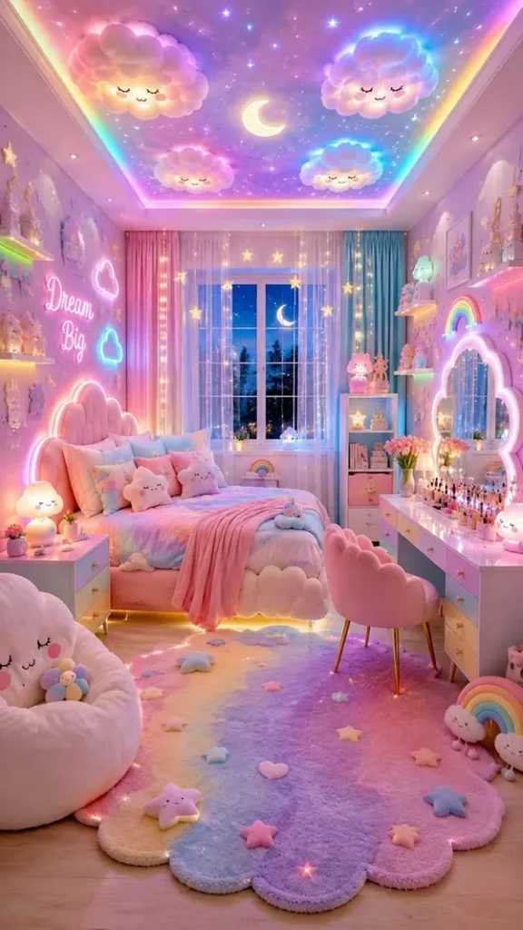 رنگ اتاق خواب دخترانه 2026؛ شیکترین رنگها و ترکیبهای جدید! 24 2026 Girls Bedroom Color Trends 20