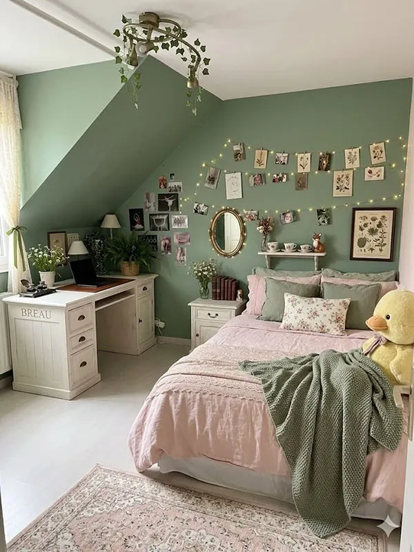 رنگ اتاق خواب دخترانه 2026؛ شیکترین رنگها و ترکیبهای جدید! 25 2026 Girls Bedroom Color Trends 21