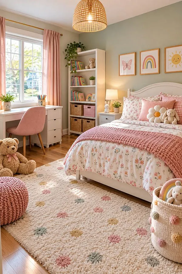 رنگ اتاق خواب دخترانه 2026؛ شیکترین رنگها و ترکیبهای جدید! 26 2026 Girls Bedroom Color Trends 22