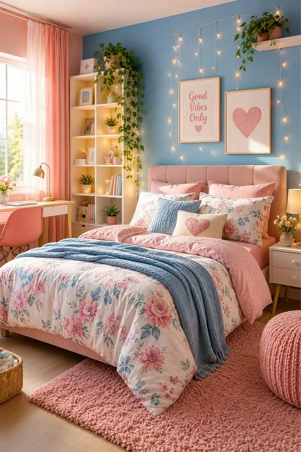 رنگ اتاق خواب دخترانه 2026؛ شیکترین رنگها و ترکیبهای جدید! 10 2026 Girls Bedroom Color Trends 6