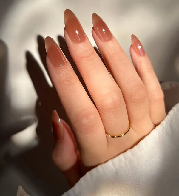 Autumn Chrome Nail Design 10