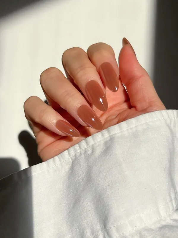 Autumn Chrome Nail Design 20