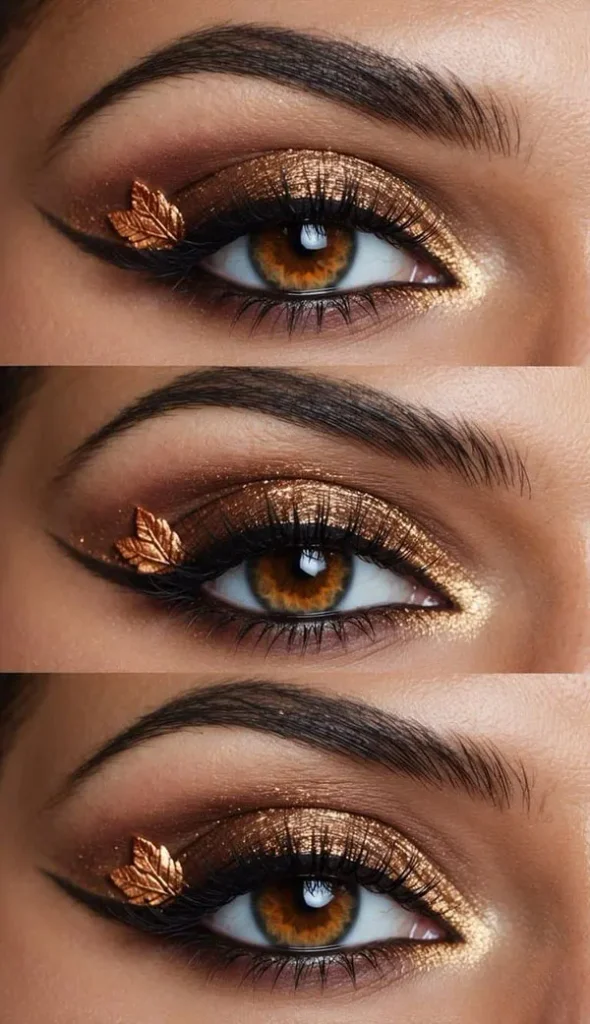33 مدل سایه چشم پاییزی که فقط قهوهای نیست؛ این مدلها امسال جذابترند! 37 Autumn eyeshadow 34