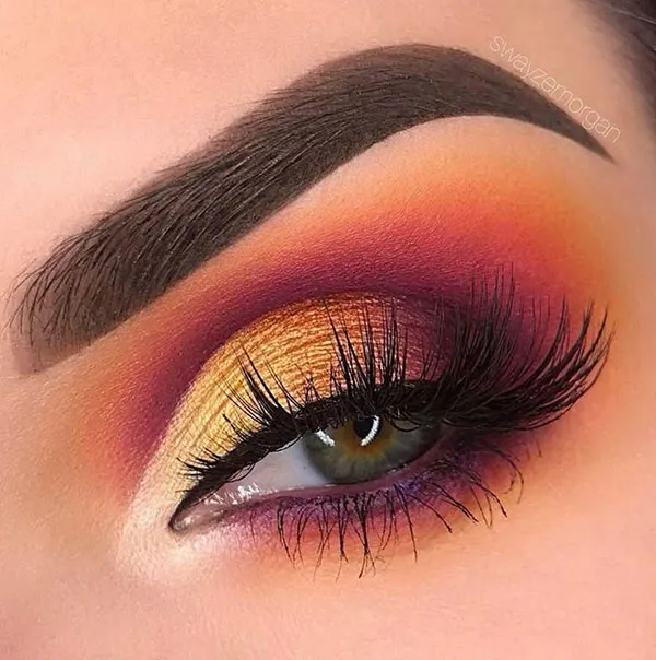 33 مدل سایه چشم پاییزی که فقط قهوهای نیست؛ این مدلها امسال جذابترند! 10 Autumn eyeshadow 6