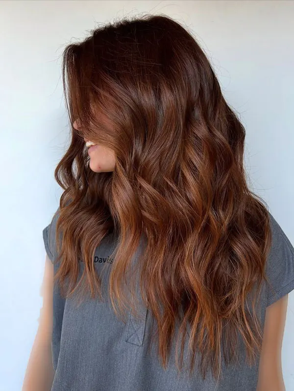 رنگ مو پاییزی بدون دکلره؛ 35 رنگ جذاب برای پاییز امسال! 23 Autumn hair color without bleaching 10