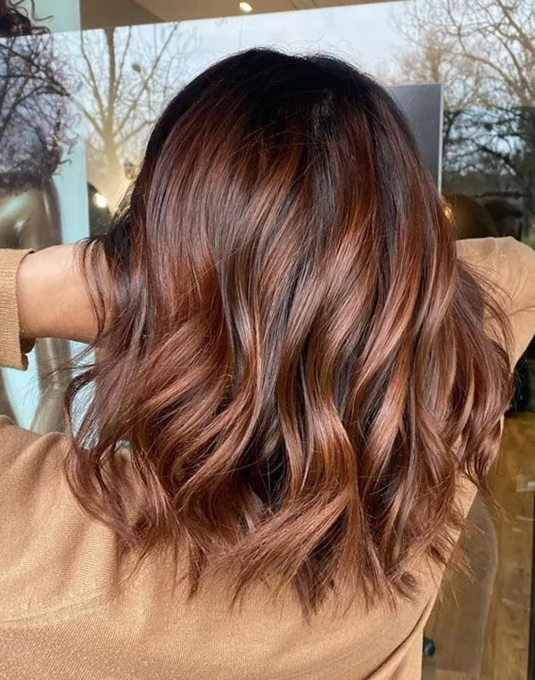 رنگ مو پاییزی بدون دکلره؛ 35 رنگ جذاب برای پاییز امسال! 32 Autumn hair color without bleaching 19