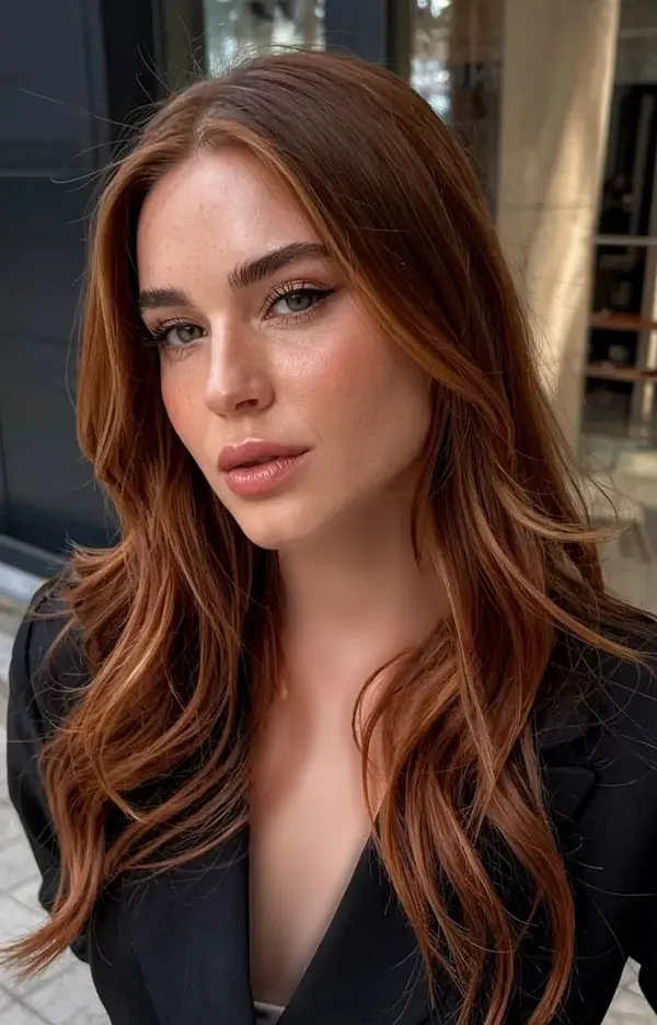 رنگ مو پاییزی بدون دکلره؛ 35 رنگ جذاب برای پاییز امسال! 27 Autumn hair color without bleaching 26