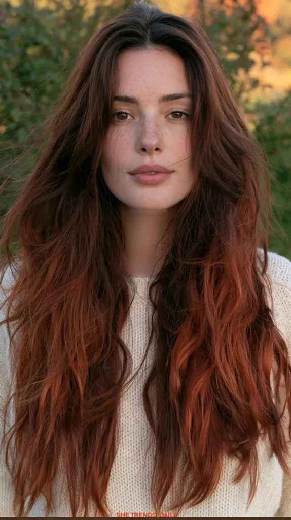 رنگ مو پاییزی بدون دکلره؛ 35 رنگ جذاب برای پاییز امسال! 31 Autumn hair color without bleaching 28