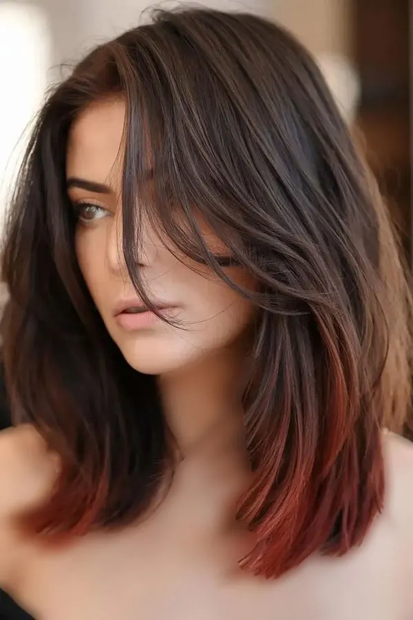 رنگ مو پاییزی بدون دکلره؛ 35 رنگ جذاب برای پاییز امسال! 29 Autumn hair color without bleaching 29