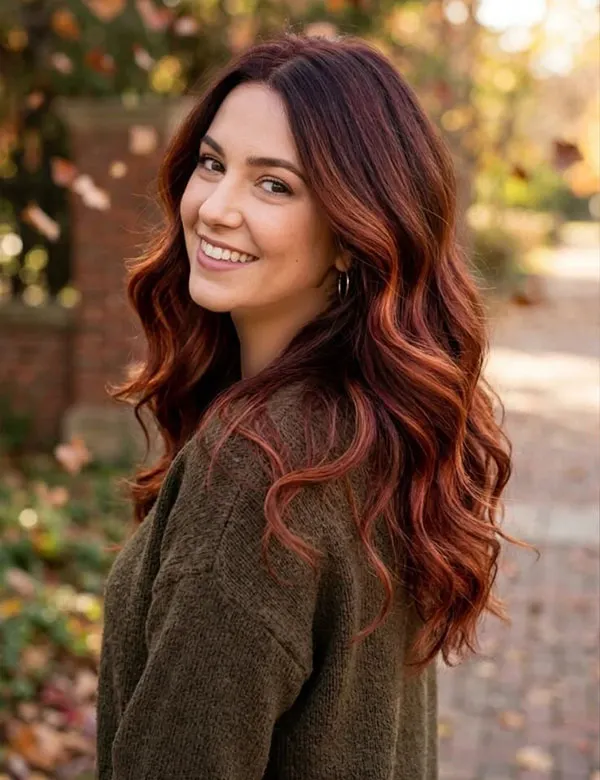 رنگ مو پاییزی بدون دکلره؛ 35 رنگ جذاب برای پاییز امسال! 30 Autumn hair color without bleaching 32