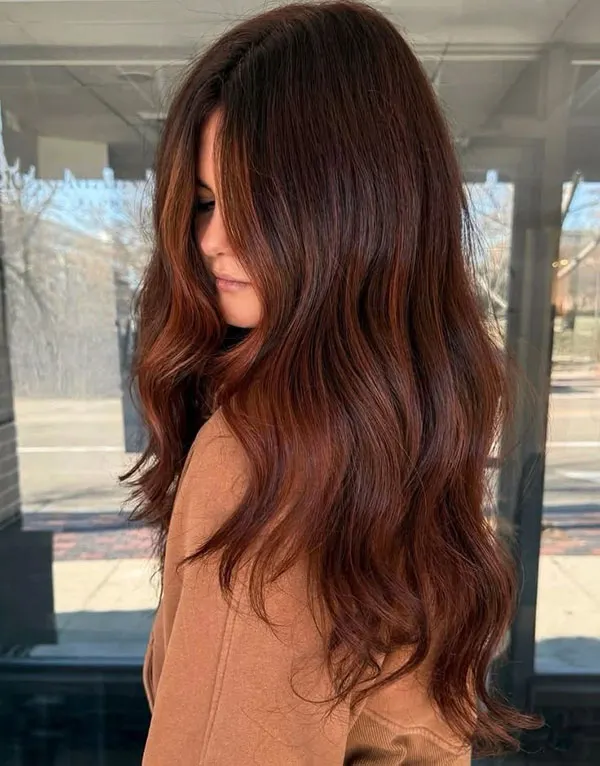 رنگ مو پاییزی بدون دکلره؛ 35 رنگ جذاب برای پاییز امسال! 18 Autumn hair color without bleaching 8