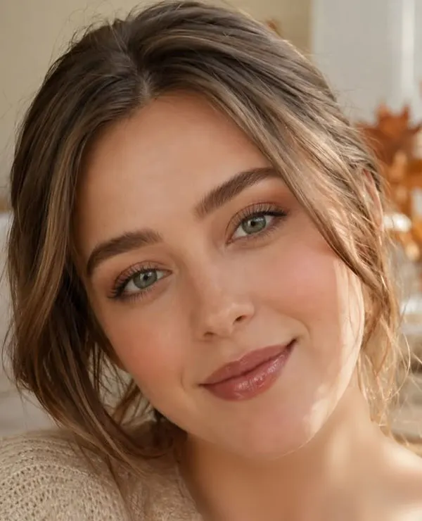 میکاپ پاییزی دخترانه 2026؛ 30 مدل برای حالوهوای امسال! 20 Autumn makeup for girls 17