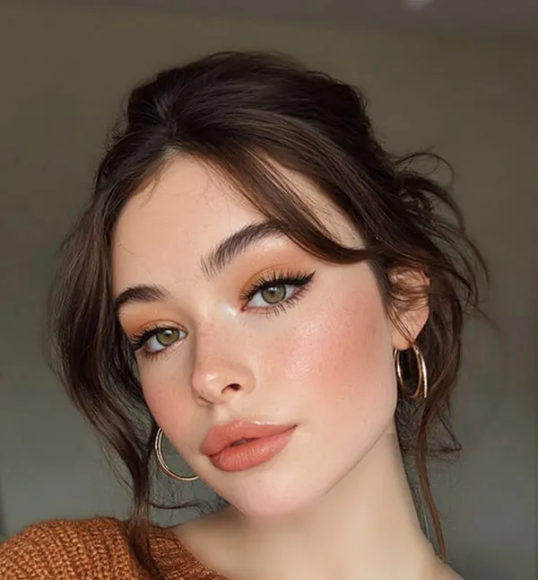 میکاپ پاییزی دخترانه 2026؛ 30 مدل برای حالوهوای امسال! 22 Autumn makeup for girls 20