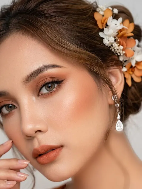 میکاپ پاییزی دخترانه 2026؛ 30 مدل برای حالوهوای امسال! 24 Autumn makeup for girls 22