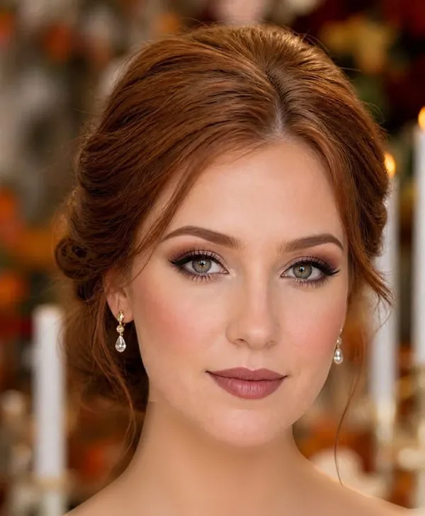 میکاپ پاییزی دخترانه 2026؛ 30 مدل برای حالوهوای امسال! 27 Autumn makeup for girls 23