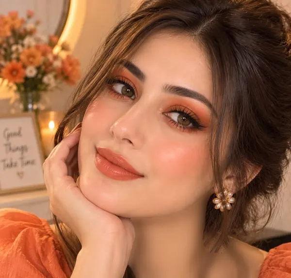 میکاپ پاییزی دخترانه 2026؛ 30 مدل برای حالوهوای امسال! 28 Autumn makeup for girls 24