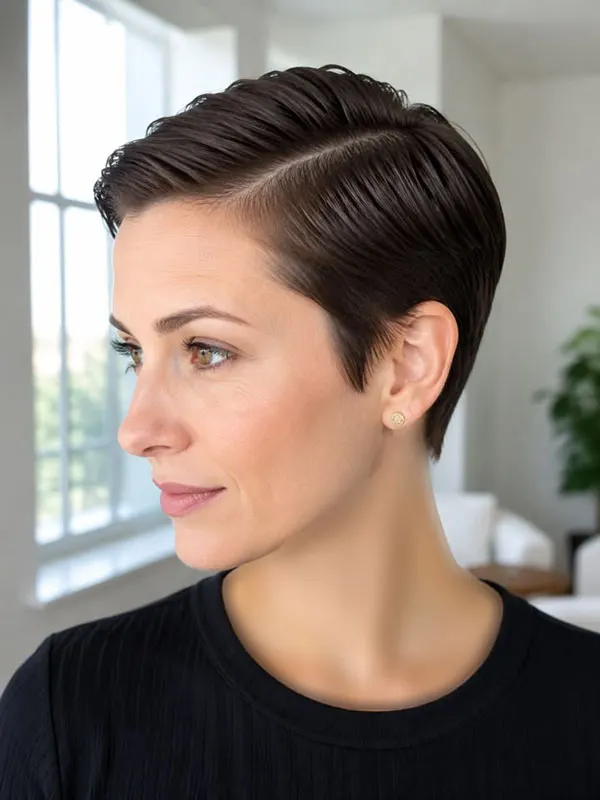 30 مدل مو پسرانه برای دختر؛ از تصمیم سخت تا نتیجهای که عاشقش میشوی! 18 Boyish hairstyles for girls 14