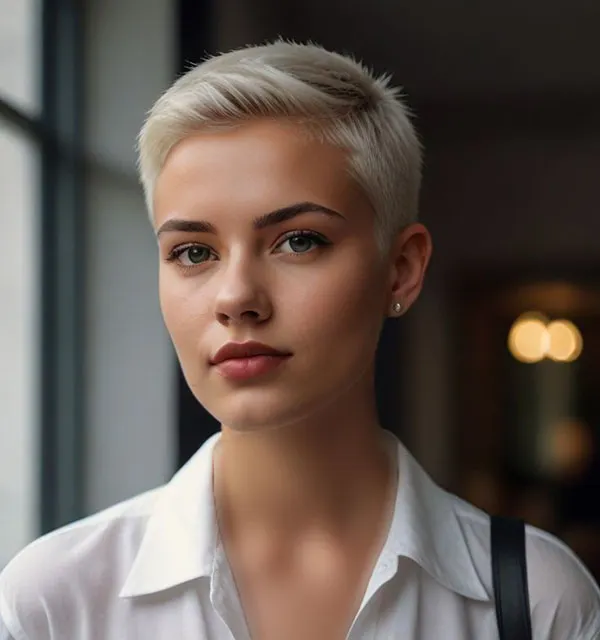30 مدل مو پسرانه برای دختر؛ از تصمیم سخت تا نتیجهای که عاشقش میشوی! 20 Boyish hairstyles for girls 17