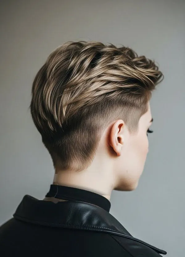 30 مدل مو پسرانه برای دختر؛ از تصمیم سخت تا نتیجهای که عاشقش میشوی! 27 Boyish hairstyles for girls 23