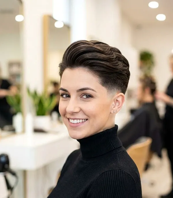 30 مدل مو پسرانه برای دختر؛ از تصمیم سخت تا نتیجهای که عاشقش میشوی! 31 Boyish hairstyles for girls 29
