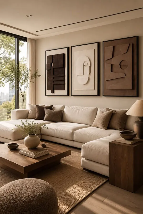 Cream and brown decoration 11