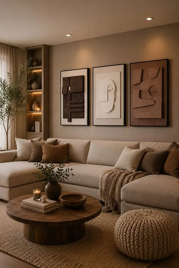 Cream and brown decoration 12