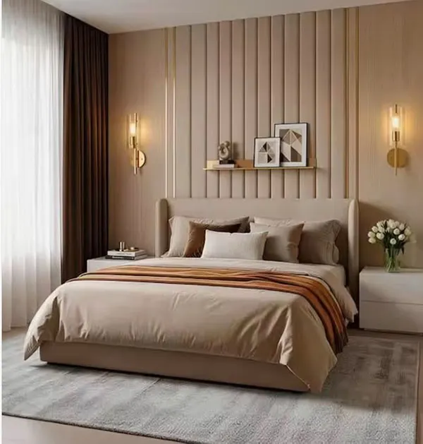 Design of the wall behind the bed 11