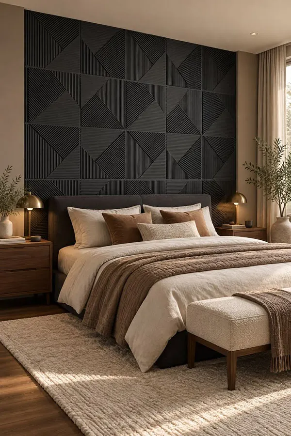 Design of the wall behind the bed 18
