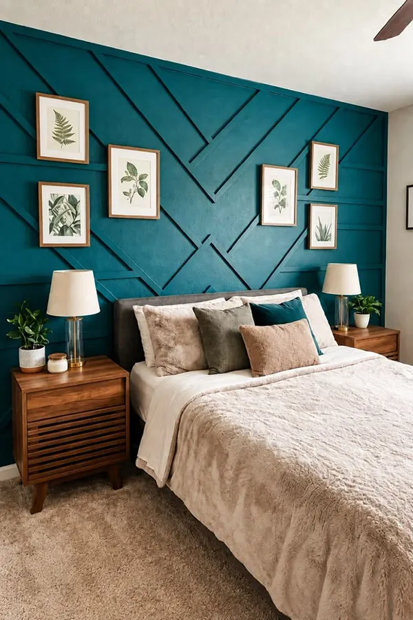 Design of the wall behind the bed 22