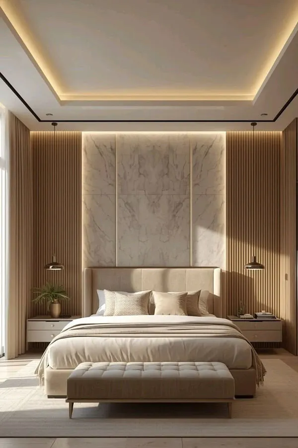 Design of the wall behind the bed 23