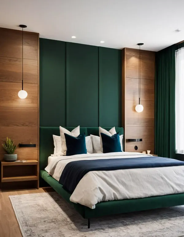 Design of the wall behind the bed 24