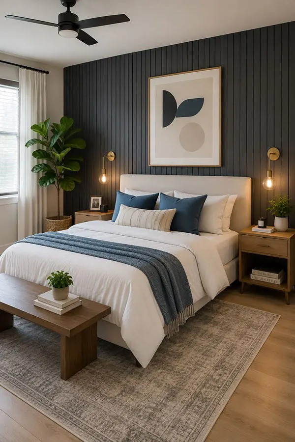 Design of the wall behind the bed 30