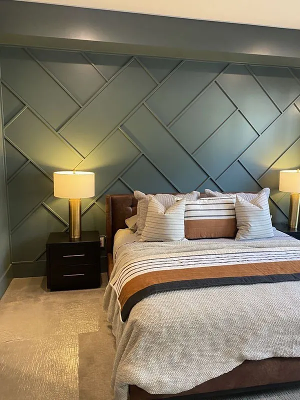 Design of the wall behind the bed 31