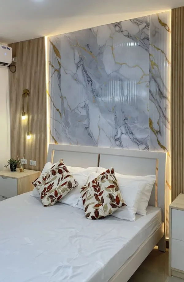 Design of the wall behind the bed 4