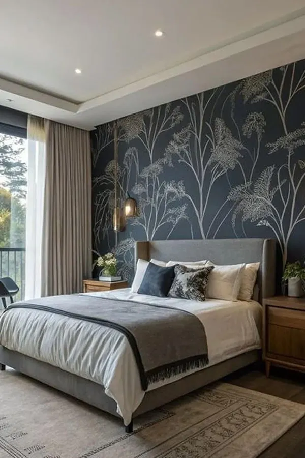 Design of the wall behind the bed 8