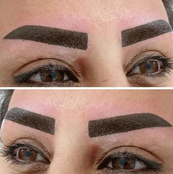 30 مدل تتو ابرو شیک؛ از نچرال تا ابروهای پررنگ و چشمگیر! 15 Eyebrow tattoo model 11
