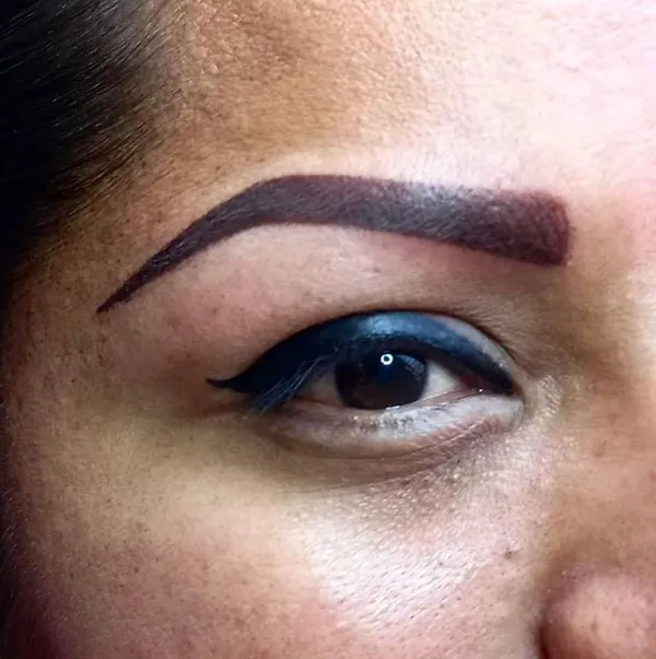 30 مدل تتو ابرو شیک؛ از نچرال تا ابروهای پررنگ و چشمگیر! 9 Eyebrow tattoo model 5
