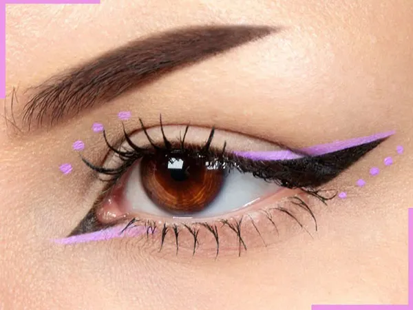30 مدل خط چشم برای پلک افتاده؛ از خط باریک تا باتوینگ! 28 Eyeliner styles for hooded eyes 24